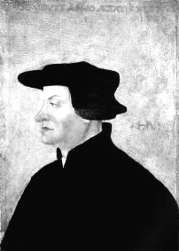 Zeitgenössisches Porträt von Ulrich Zwingli