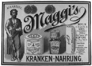 Maggi-Blechschild 1887