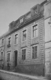 Altes Foto des Geburtshauses von Hermann Löns in der Heiligengeiststraße in Kulm